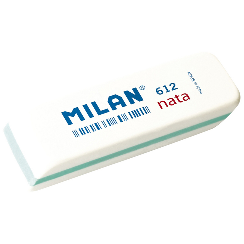 Ластик Milan "Nata 612", скошенный, пластик, 78*23*12мм
