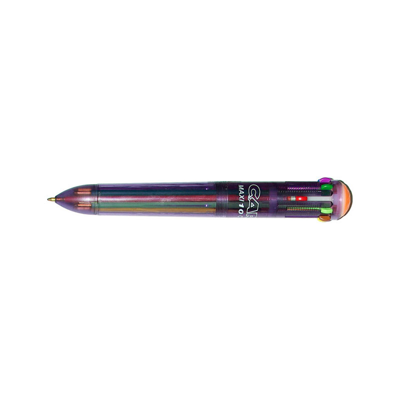 Ручка шариковая автоматическая "Сarioca Maxi Fluo", 10цв., 0,7мм