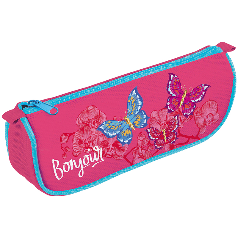 Пенал-косметичка 210*95*50 Berlingo "Bonjour", полиэстер