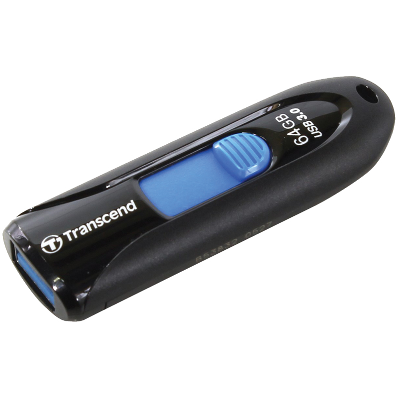 Память Transcend "JetFlash 790"  64GB, USB 3.0 Flash Drive, синий/черный