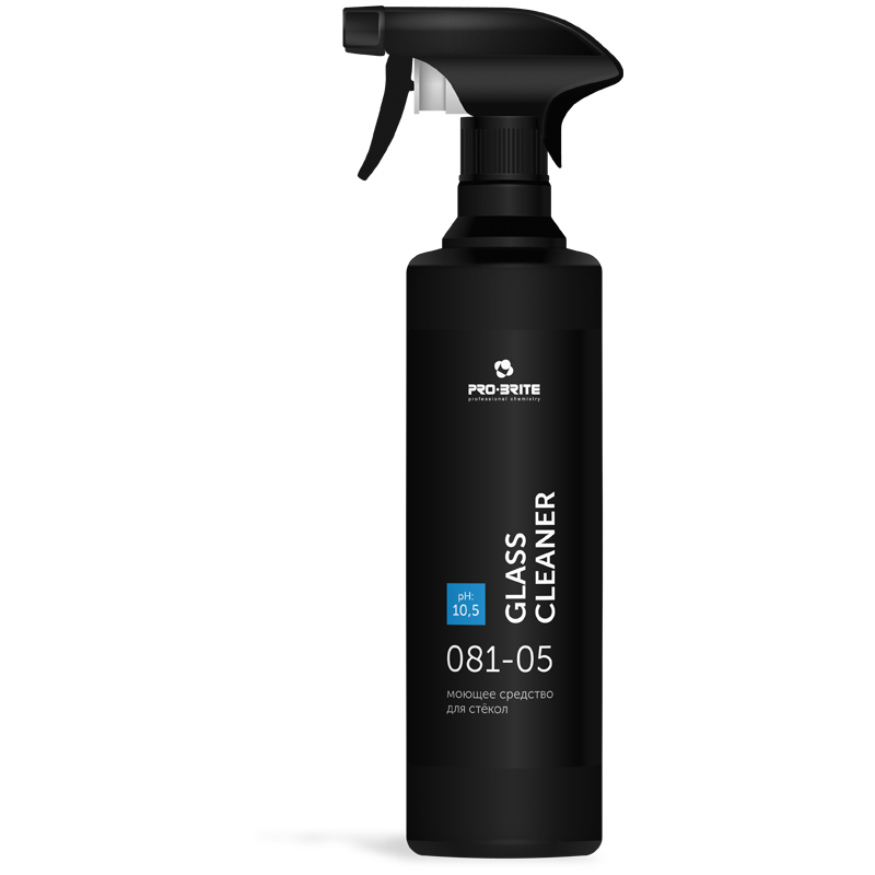 Средство для мытья стекол и зеркал PRO-BRITE "Glass Cleaner", 500мл, курок