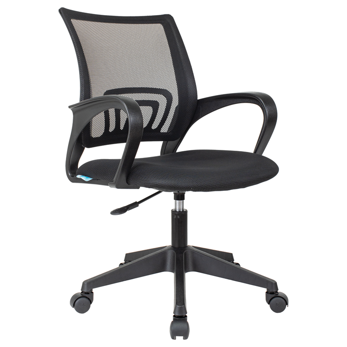 УЦЕНКА - Кресло оператора Helmi HL-M95 R (695) "Airy", спинка сетка черная/сиденье ткань TW черная, пиастра