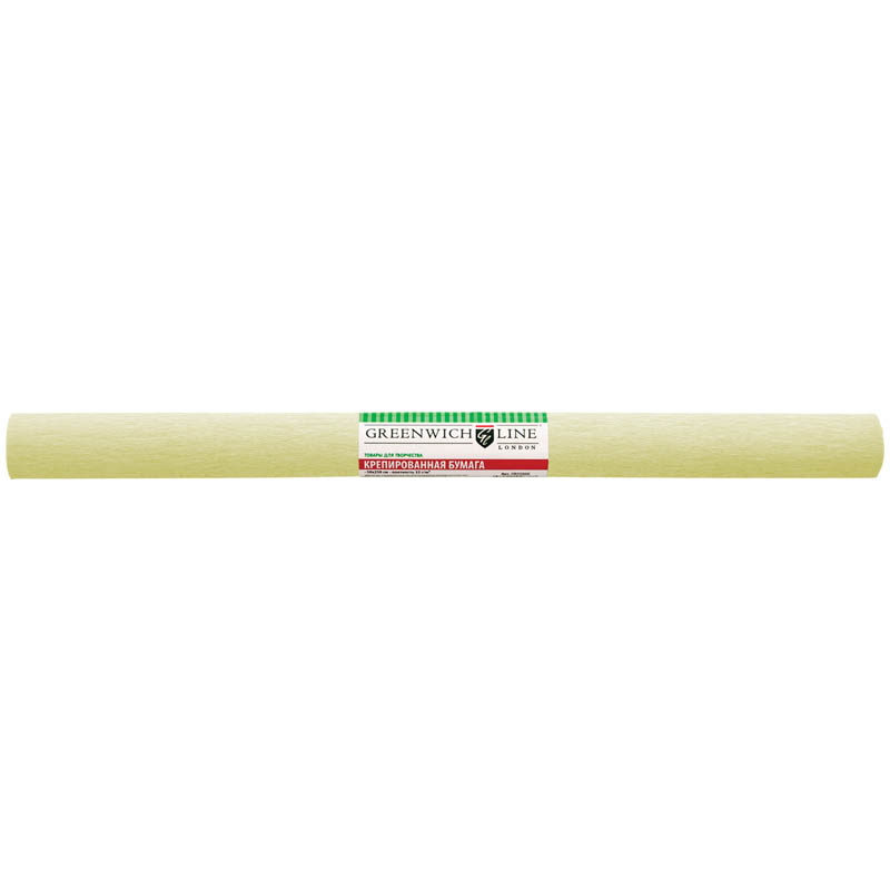 Бумага крепированная Greenwich Line, 50*250см, 32г/м2, шампань, в рулоне
