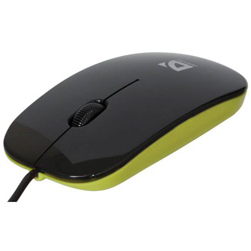 Мышь Defender NetSprinter 440, USB, черный, зеленый, 2btn+Roll (20/01)