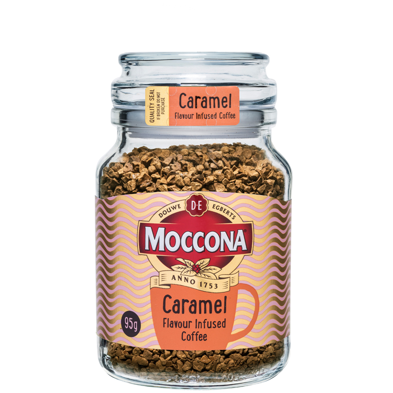 Кофе растворимый Moccona "Caramel", стеклянная банка, 95г