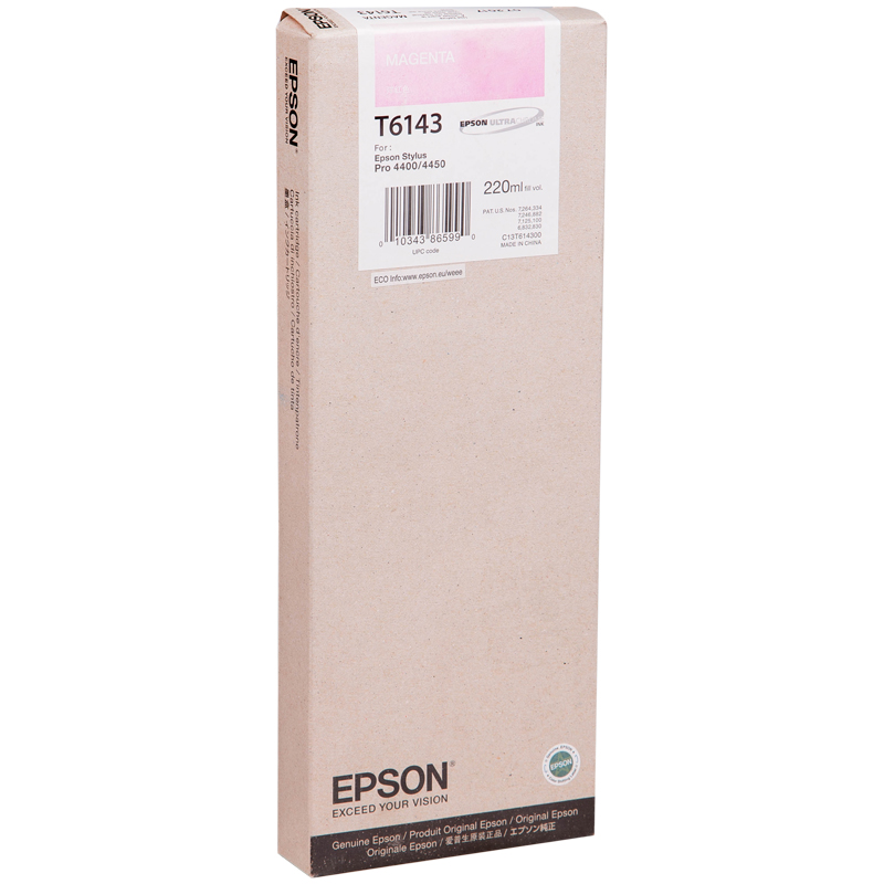 Картридж ориг. Epson T6143 пурпурный для Stylus Pro 4450 (220мл)