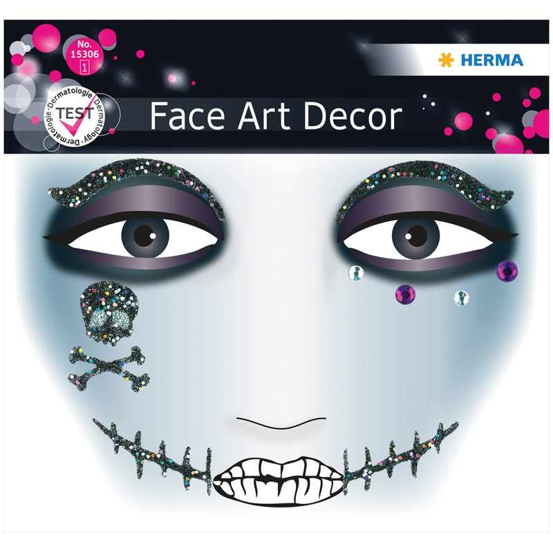 Наклейки для лица Herma "Face Art. Pirat", 12*12,7см