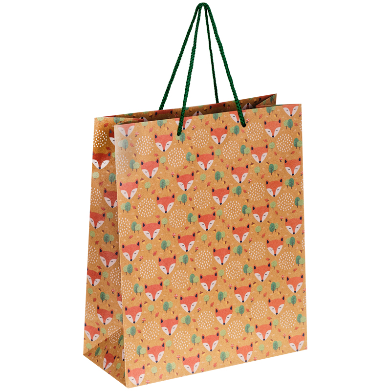 Пакет подарочный 26*32*12см ArtSpace "Cute fox", крафт