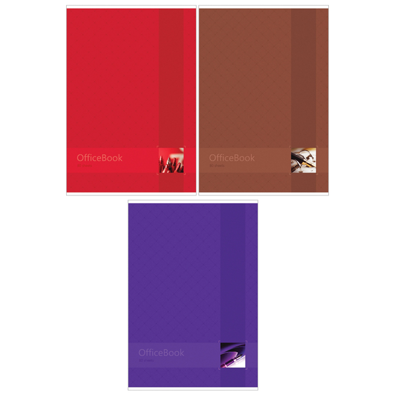 Тетрадь 80л., А4, клетка ArtSpace "Моноколор. Office book"