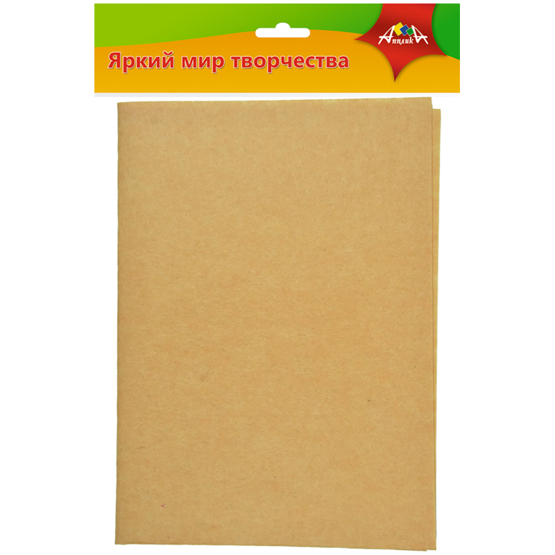 Фетр Апплика, 50*70см, бежевый, 1мм