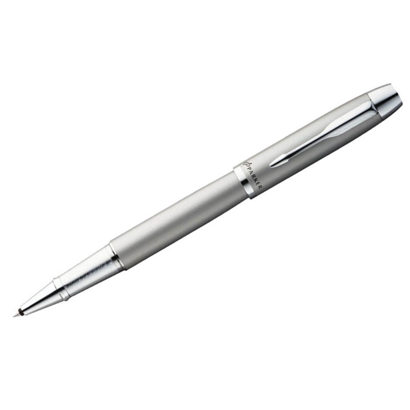 Ручка-роллер Parker "IM Grey Lacquer CT" черная, 0,8мм, подар. уп.