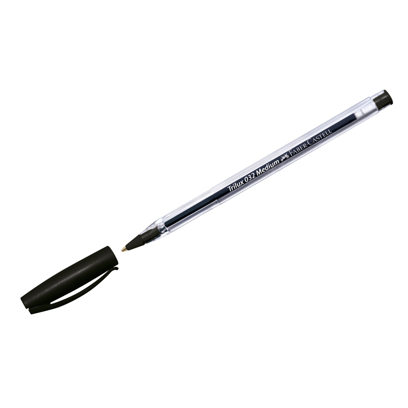 Ручка шариковая Faber-Castell "Trilux 032" черная, 1,0мм