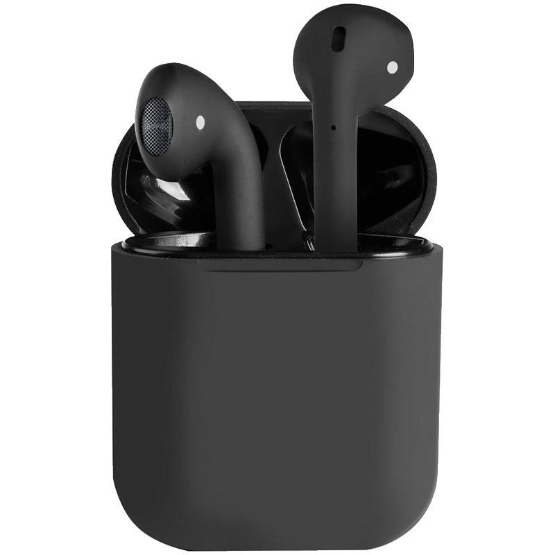 Наушники с микрофоном беспроводные Smartbuy i12, Bluetooth 5.0, TWS, сенс. упр., разъем 8-pin (lightning), черный
