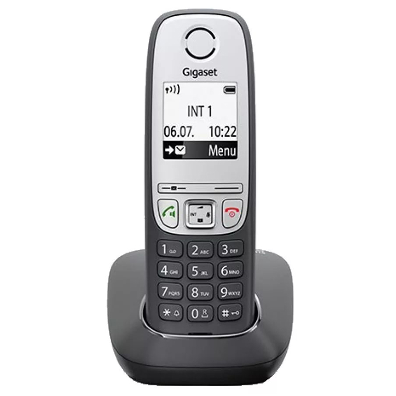 Телефон беспроводной Gigaset A415, Black, (трубка с ЖК диспл., База) стандарт-DECT, РО, ГТ