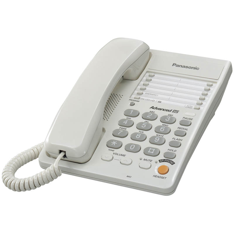 Телефон проводной Panasonic KX-TS2363RUW