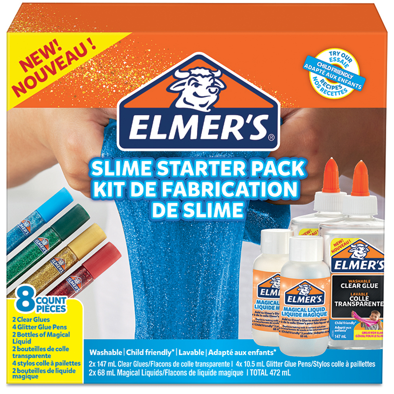 Набор для изготовления слаймов Elmers "Slime Starter Kit", картонная коробка