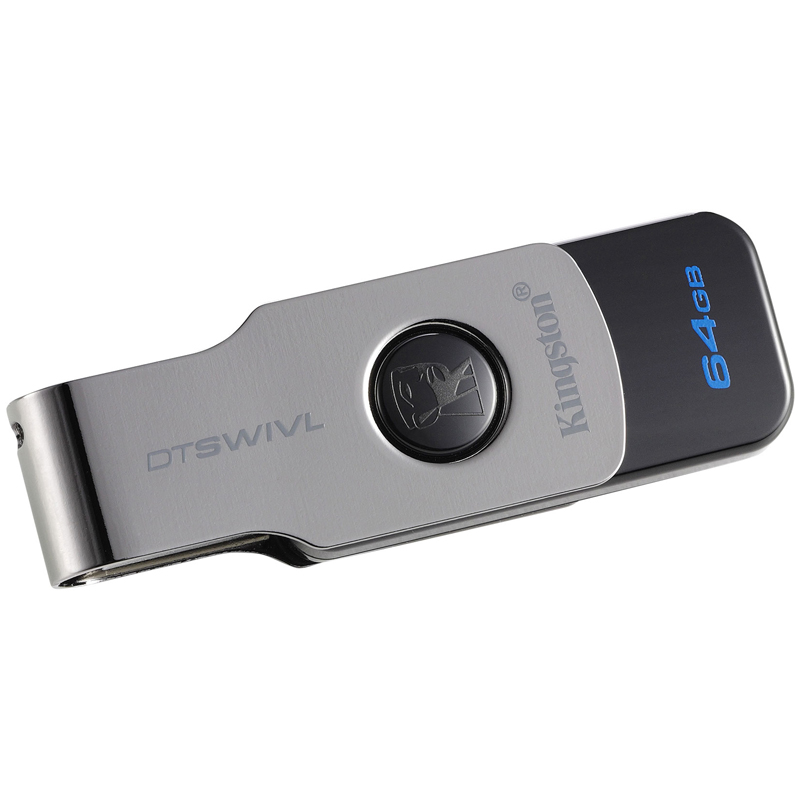 Память Kingston "SWIVL"  64GB, USB 3.1 Flash Drive, черный