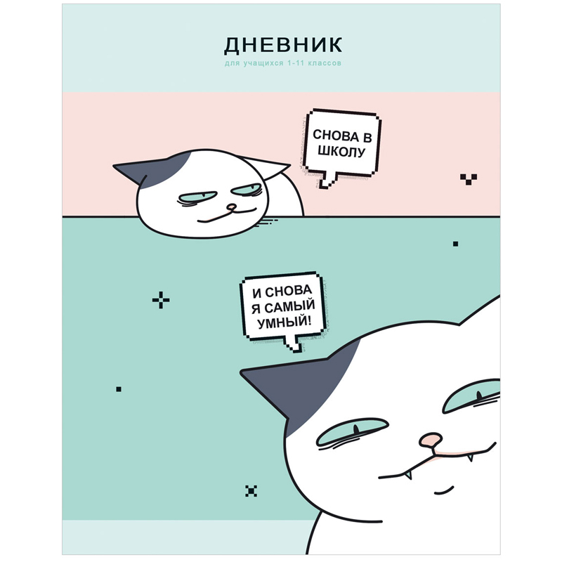 Дневник 1-11 кл. 40л. (твердый) BG "Самый умный", матовая ламинация