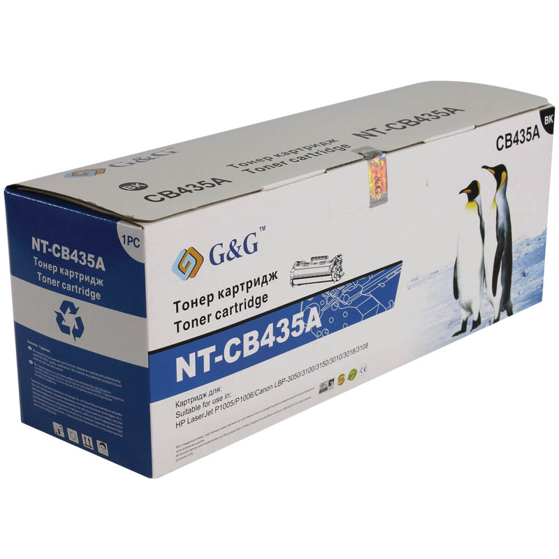 Картридж совм. G&G CB435A черный для НР LJ P1005/1006/1007/1008 (1500стр)