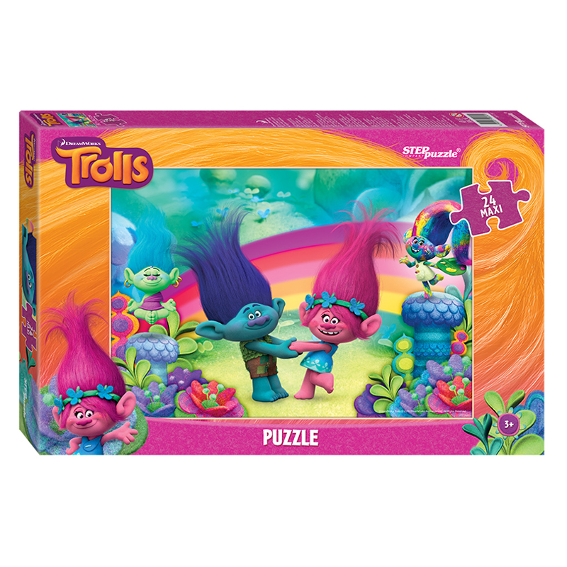 Пазл   24 эл. maxi Step Puzzle "DreamWorks. Trolls"