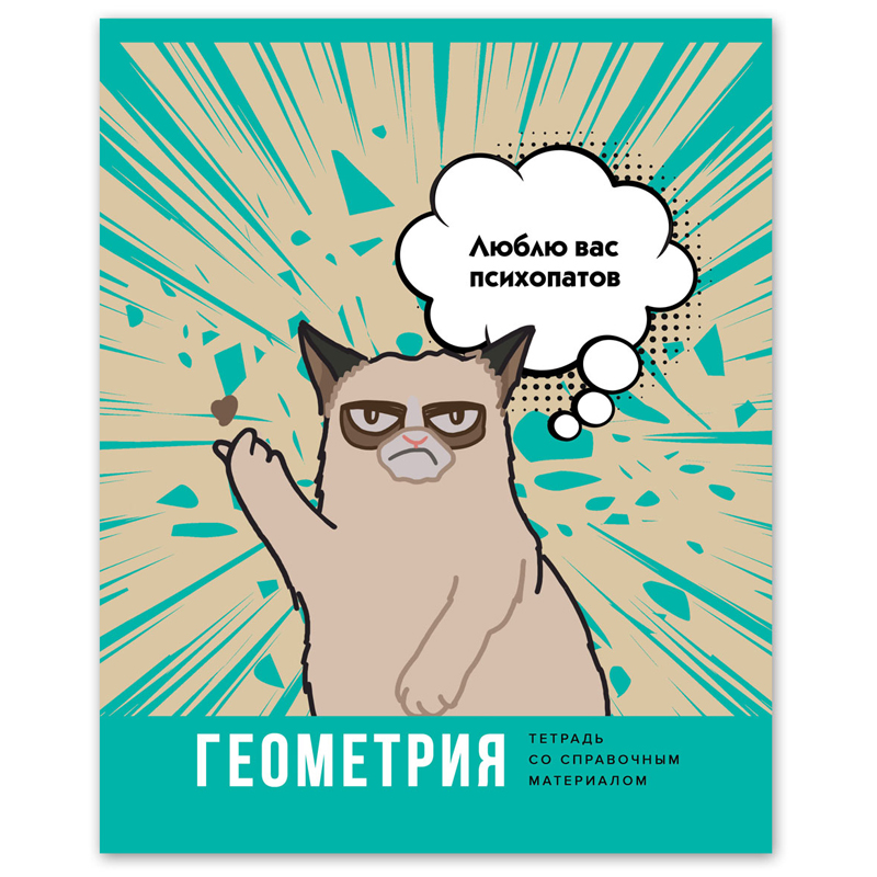 Тетрадь предметная 40л. BG "Веселье начинается" - Геометрия, эконом