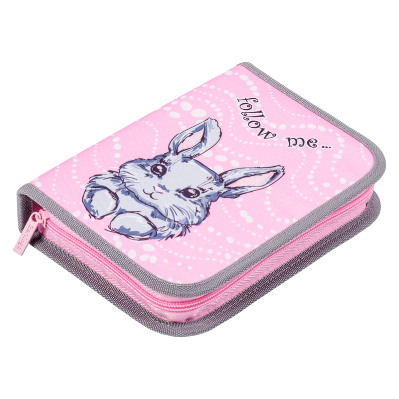 Пенал 1 отделение, 200*140*40 Berlingo "Sweet bunny", полиэстер
