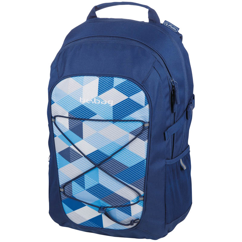 Рюкзак "be.bag FELLOW Blue Checked" 45*34*20см, 2 отделения, 3 кармана, эргономичная спинка