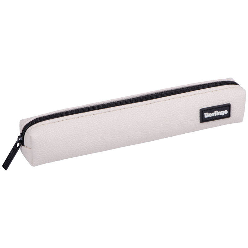 Пенал-мини Berlingo "White", 200*35*35 мм, полиуретан
