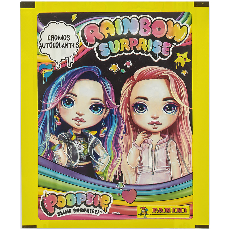 Наклейки Panini "Poopsie rainbow surprise", 5шт. в наборе, ассорти, пакет