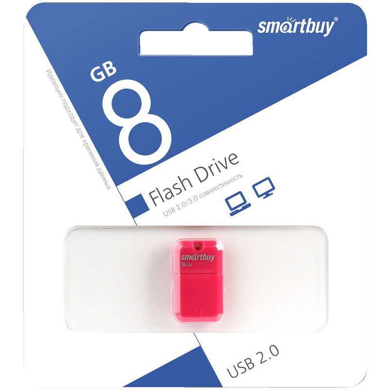 Память Smart Buy "Art"  8GB, USB 2.0 Flash Drive, пурпурный