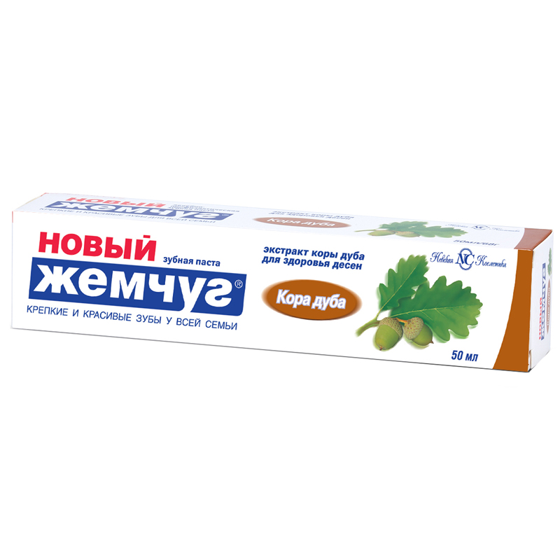 Зубная паста Новый Жемчуг "Кора Дуба", 50мл