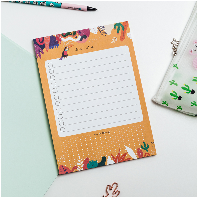 Блок для записей (To Do list) MESHU "Bright life", 14,8*21,0*0,6см (А5), 50л., на склейке