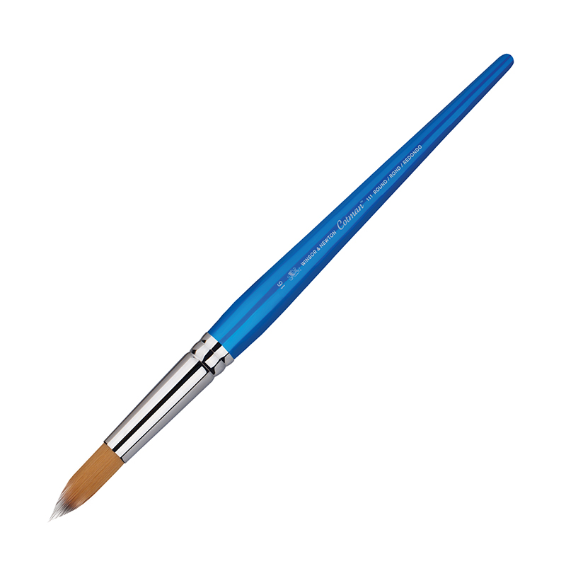 Кисть художественная синтетика Winsor&Newton "Cotman 111", круглая, дизайнерская №16, короткая ручка