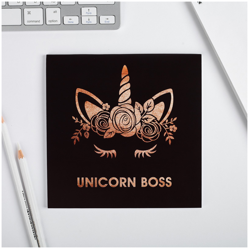 Планер недатированный на склейке ArtFox "Unicorn boss", 17*17см., 50л.
