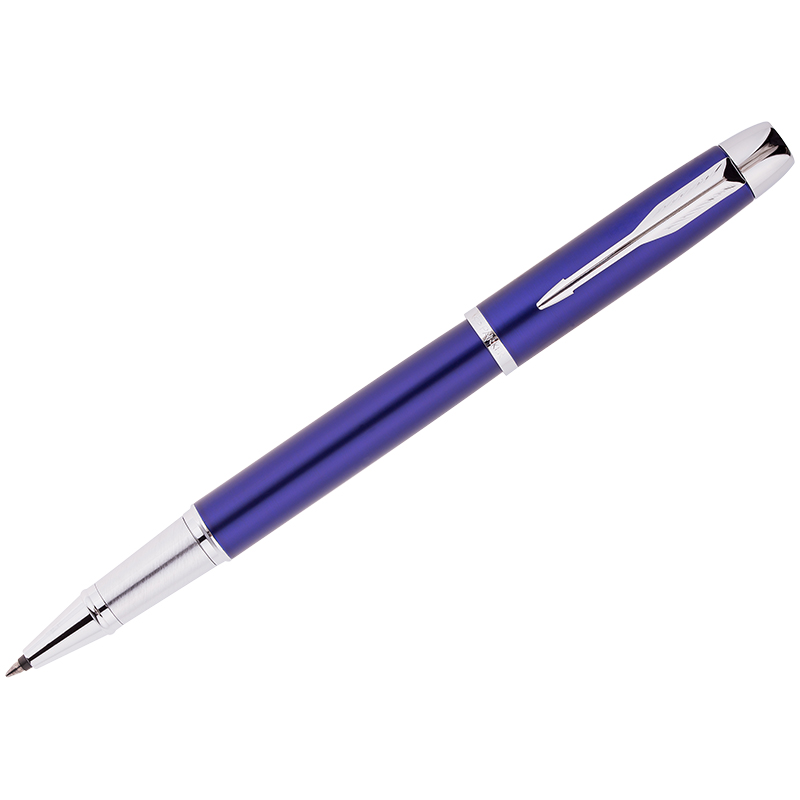 Ручка-роллер Parker "IM Blue Lacquer CT", черная, 0,8мм, подар. уп.
