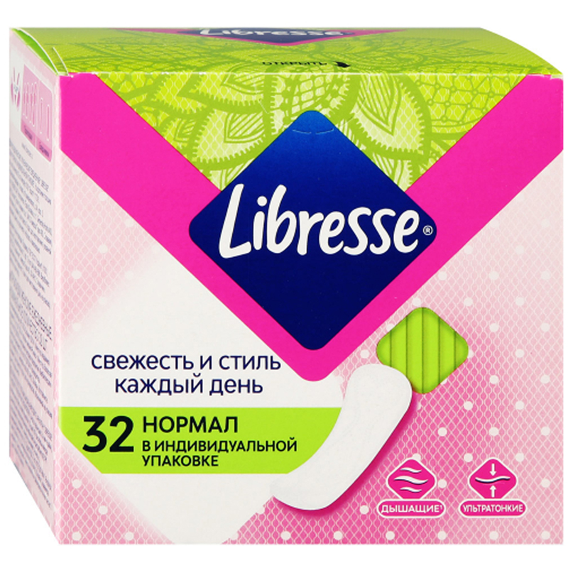 Прокладки женские гигенические ежедн. ЛИБРЕСС ДЭЙЛИФРЕШ Нормал 32шт 9850