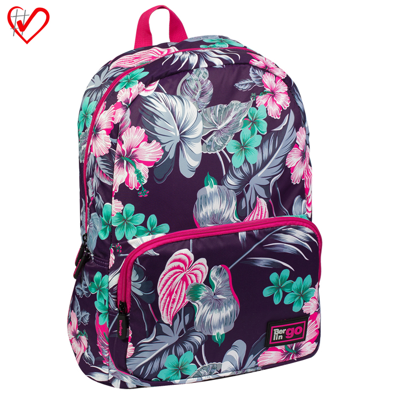 Рюкзак Berlingo Casual "Purple" 42*29*14см, 1 отделение, 2 кармана, уплотненная спинка