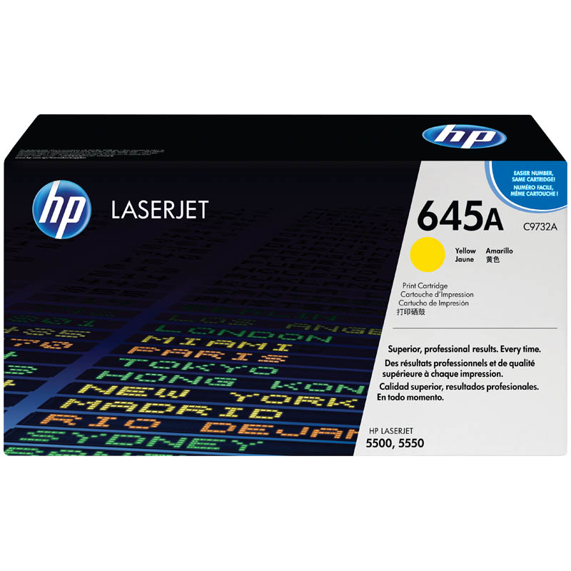 Картридж ориг. HP C9732A (№645A) желтый для Color LJ 5500/5550 (12000стр)
