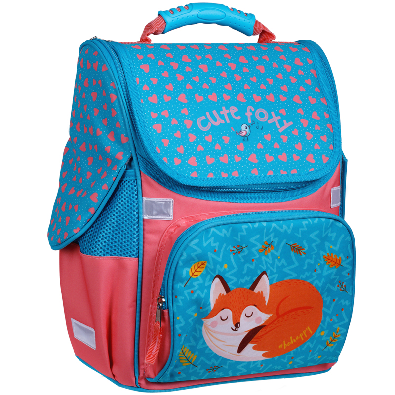 Ранец ArtSpace Junior "Foxy" 37*28*21см, 1 отделение, 3 кармана, анатомическая спинка