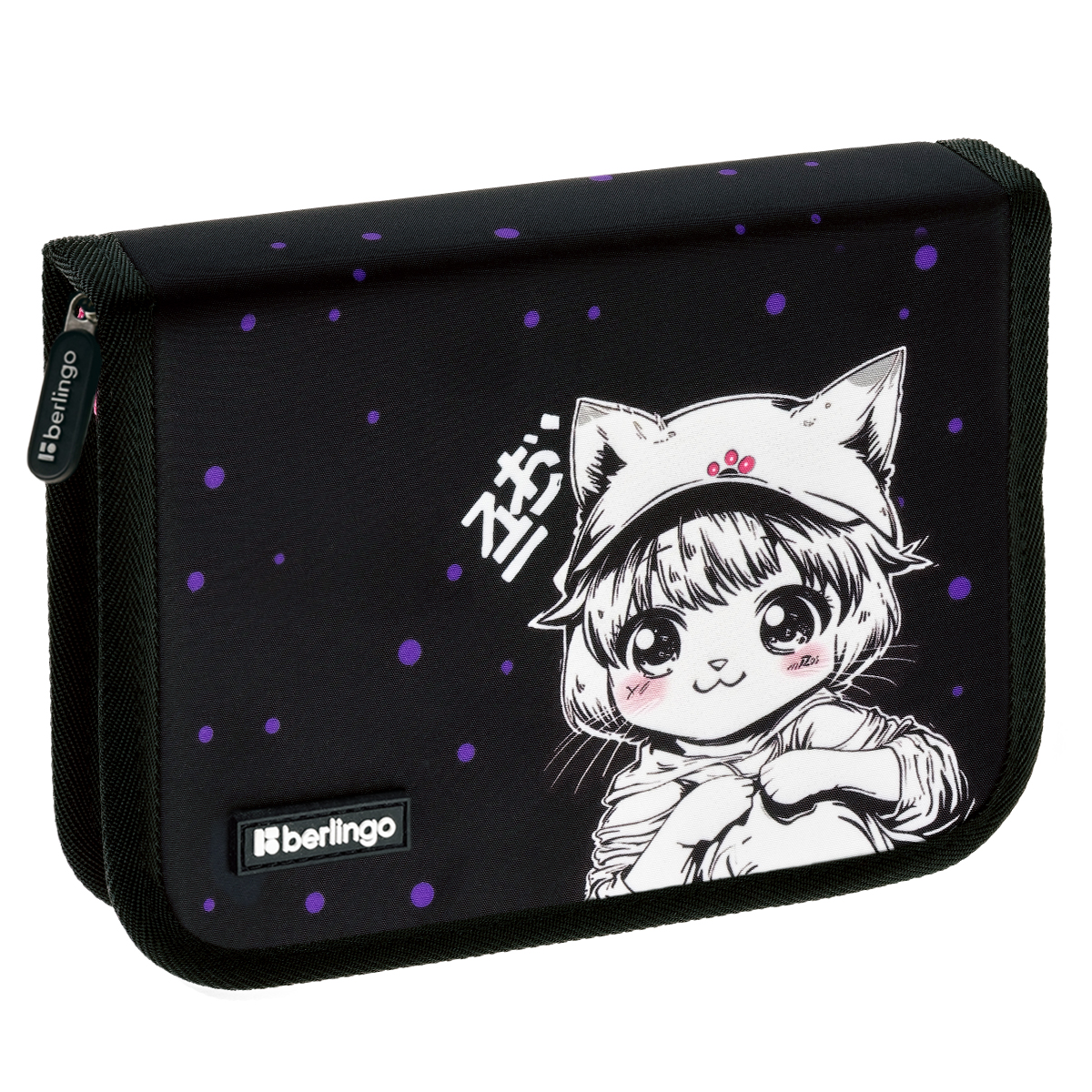 Пенал 1 отделение, 200*140*40 мм, Berlingo "Kawaii Dream", 1 дополнительная откидная секция, полиэстер