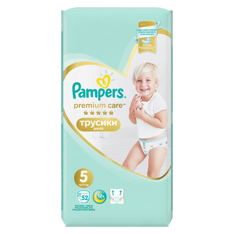 Подгузники-трусики Pampers "Premium", юниор (12-17 кг), 52шт. (ПОД ЗАКАЗ)