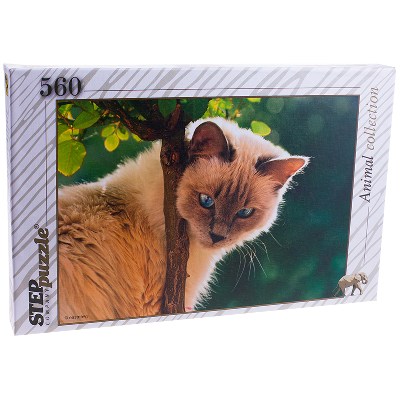 Пазл  560 эл. Step Puzzle "Синеглазая красавица", картонная коробка