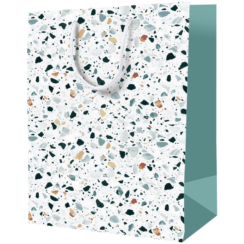 Пакет подарочный 26*32*12см ArtSpace "Terrazzo white", ламинированный