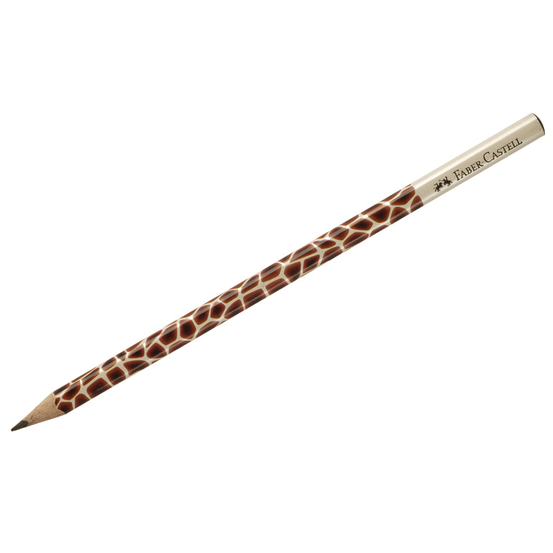 Карандаш ч/г Faber-Castell "Triangular. Жираф" B, трехгран., заточен.
