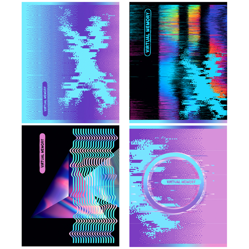 Тетрадь 96л., А5, клетка BG "Virtuality", суперэконом