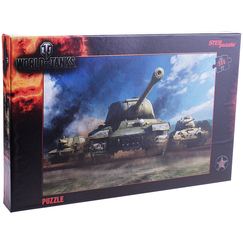 Пазл  560 эл. Step Puzzle "World of Tanks", картонная коробка