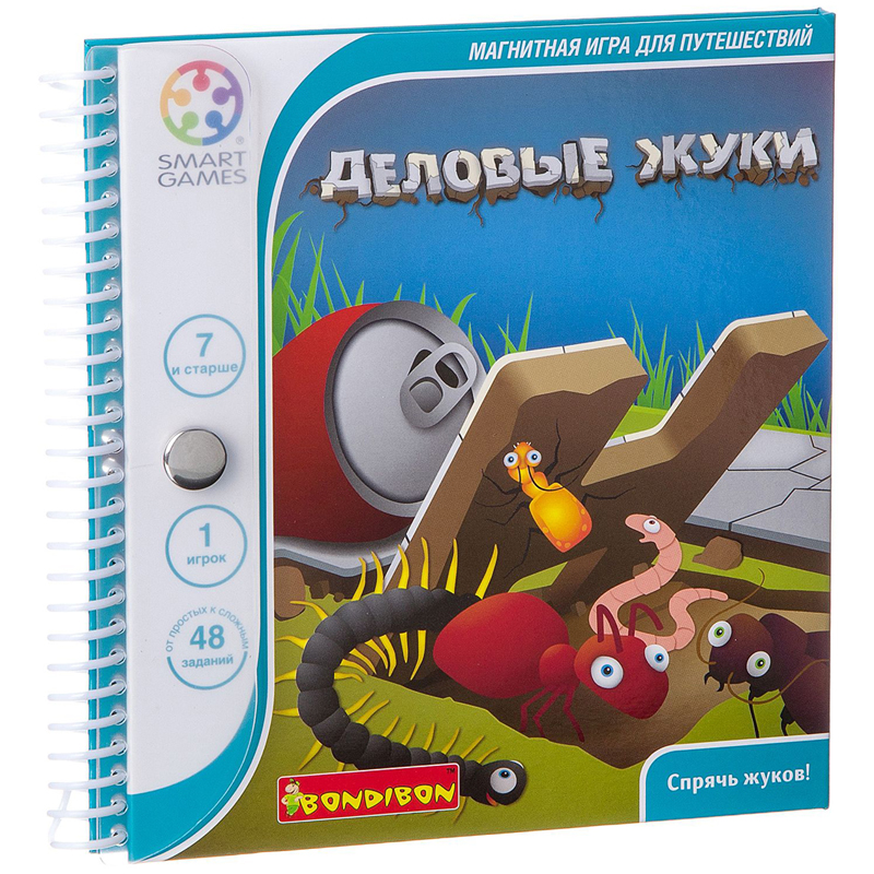 c630ca6af394b432ff39acf6051baec3 Игра магнитная Bondibon в дорогу "Деловые жуки" — изображение 1