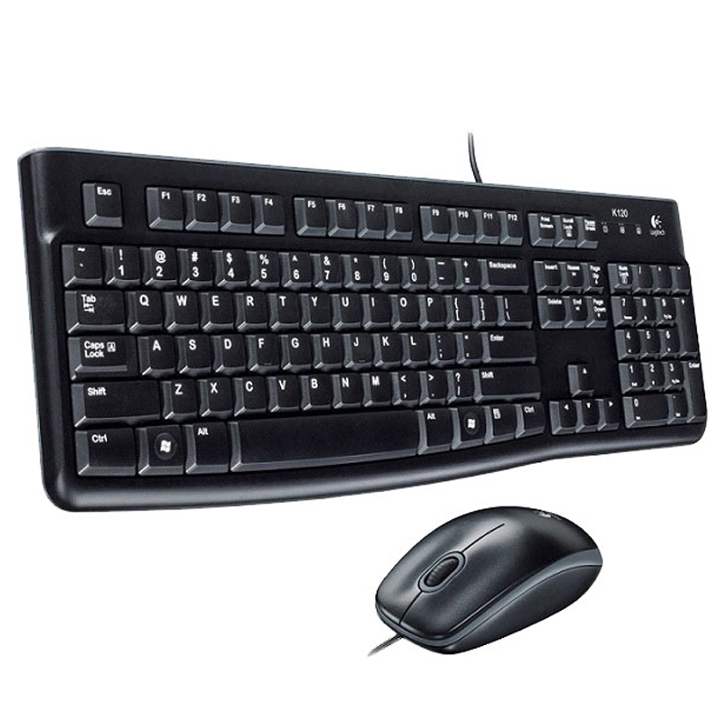 Комплект Logitech Desktop MK120 мышь+клавиатура, USB, чёрная (920-002561)