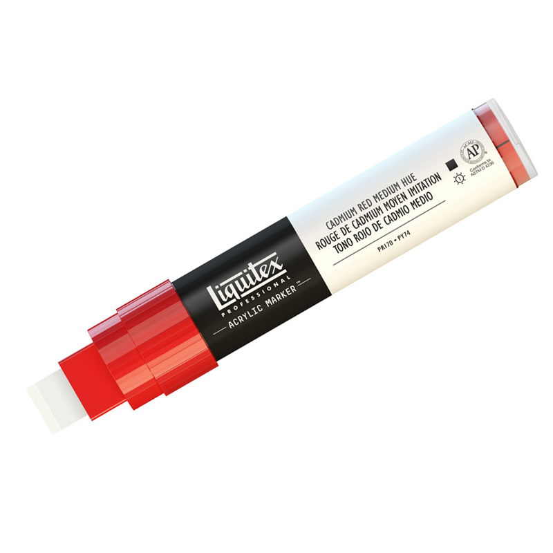 Маркер акриловый Liquitex "Paint marker Wide" 15мм, кадмий красный средний