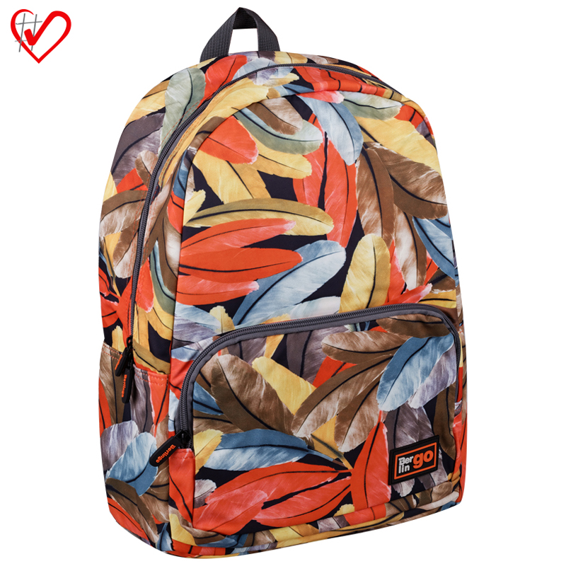 Рюкзак Berlingo Casual "Orange" 42*29*14см, 1 отделение, 2 кармана, уплотненная спинка